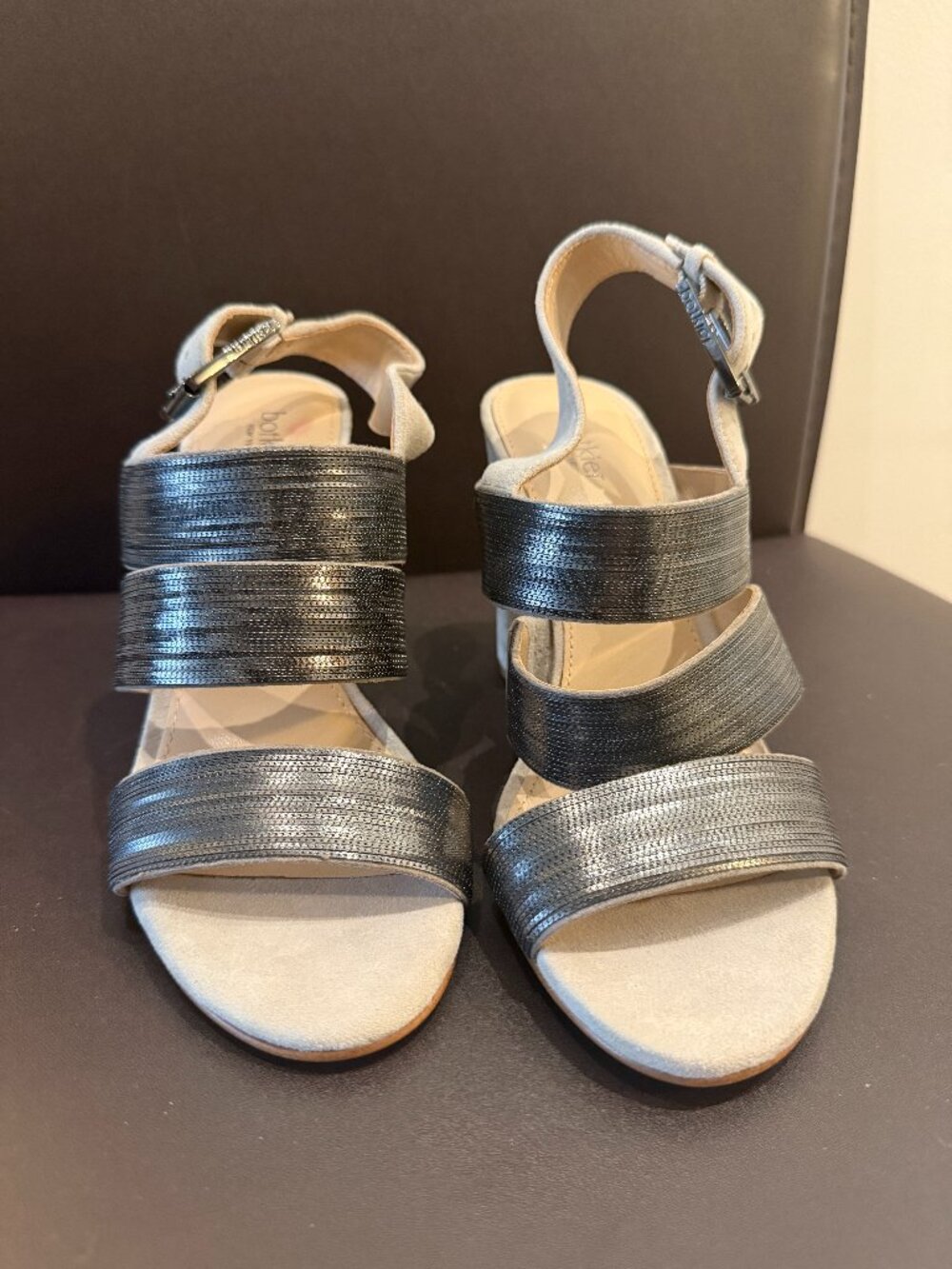 NEW Botkier Block Heel Sandals with Metal Accents, Size 6.5, Never Worn